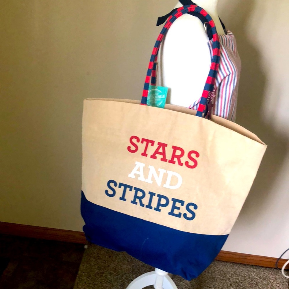 Stars and Stripes Beach Bag or Shopping Tote🇺🇸